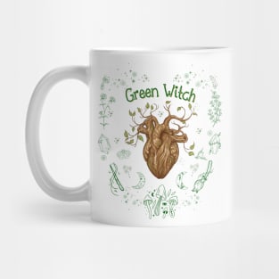 A Green Witch at Heart Mug